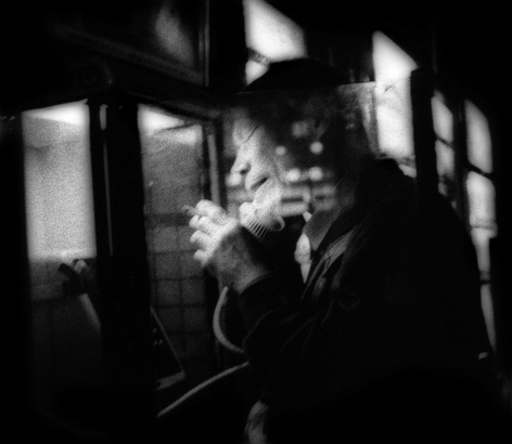 James Whitlow Delano, Mangaland, Night phone call and a smoke, Hatagaya, Tokyo, Japan, 2002, Sous Les Etoiles Gallery
