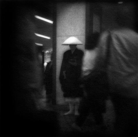 James Whitlow Delano, Mangaland, Buddhist monk in Shinjuko Station, Tokyo, Japan, 1993, Sous Les Etoiles Gallery