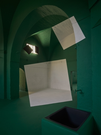 Georges Rousse, installation, architecture, painting, land art, New York,