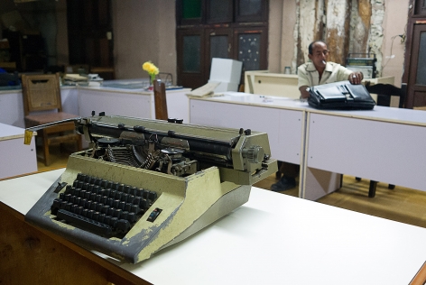 Magdalena Solé, Cuba - Hasta Siempre (Cuba Forever), Typewriter at Department of Agriculture, Santiago de Cuba, 2013, Sous Les Etoiles Gallery