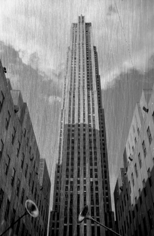 Bruno Bertrand-Frezoul, Scratching New York, Manhattan,  Building, Skyscraper, 2006, Sous Les Etoiles Gallery