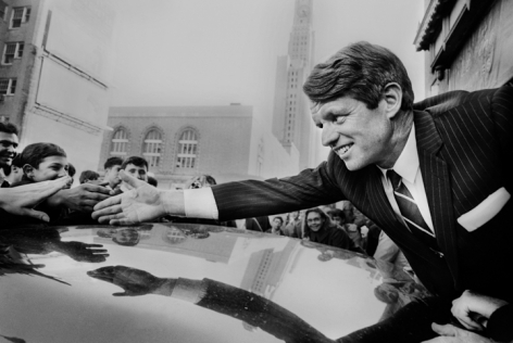 Jean-Pierre Laffont, Robert Kennedy campaigning, Brooklyn, NY, December 1st, 1967, Sous Les Etoiles Gallery, New York