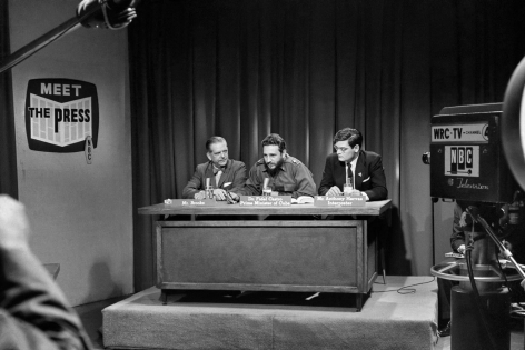 Alberto Korda, Fidel Castro answering questions from journalists on Meet the Press, Washington, ​Sunday, April 19, 1959, Sous Les Etoiles Gallery