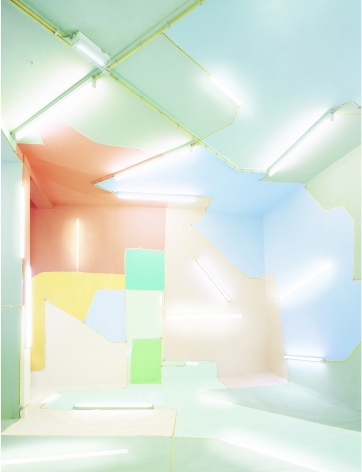 Marleen sleeuwits, interior, construction,  architecture, space, Sous Les Etoiles Gallery, New York