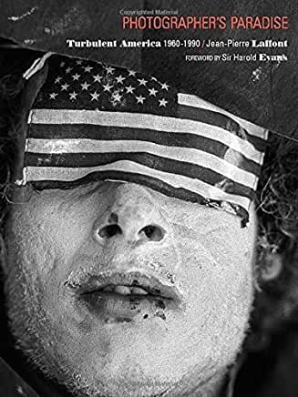 Turbulent America book cover, displaying a face covered by the USA flag